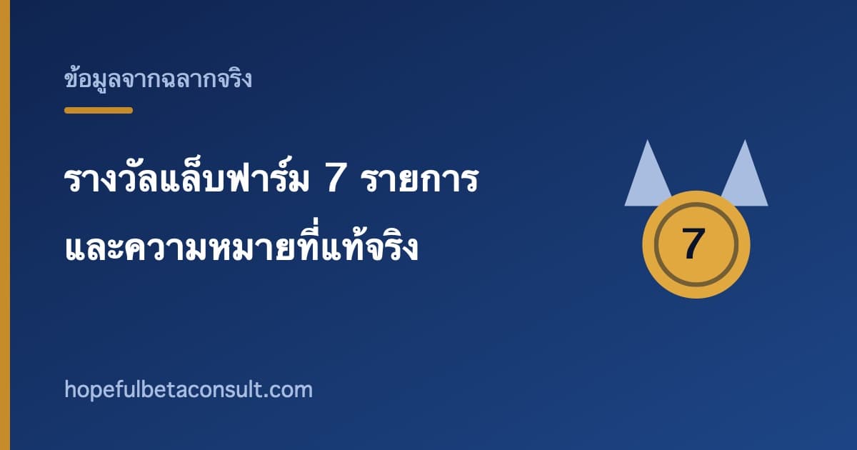 ภาพประกอบบทความ รางวัลของแล็บฟาร์มจากเวที EUROINVENT ครบ 7 รายการ และความหมายที่แท้จริง